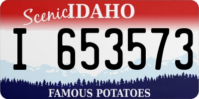 ID license plate I653573