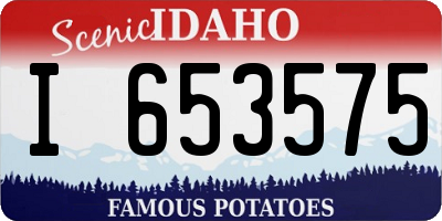 ID license plate I653575