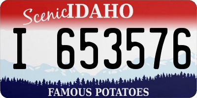 ID license plate I653576