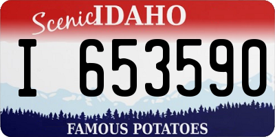ID license plate I653590