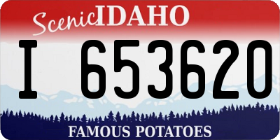 ID license plate I653620
