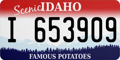 ID license plate I653909