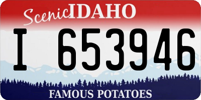 ID license plate I653946