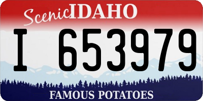 ID license plate I653979
