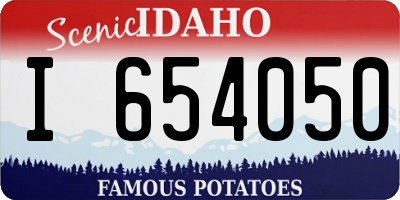 ID license plate I654050