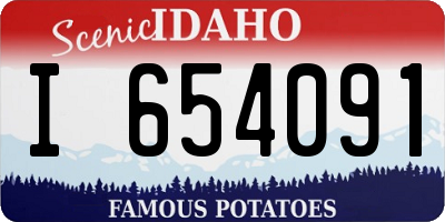ID license plate I654091