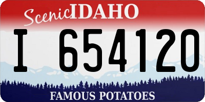 ID license plate I654120