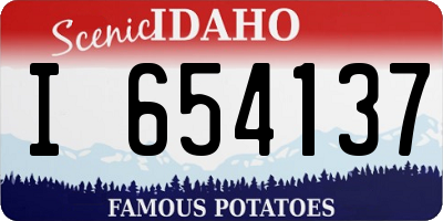ID license plate I654137