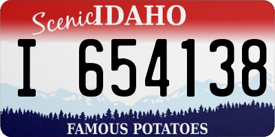 ID license plate I654138