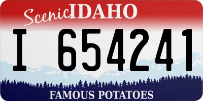 ID license plate I654241