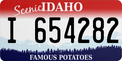 ID license plate I654282