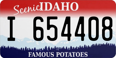 ID license plate I654408
