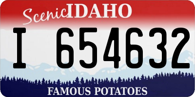 ID license plate I654632