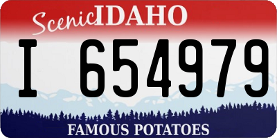 ID license plate I654979