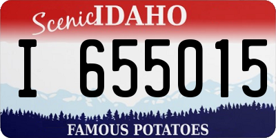 ID license plate I655015