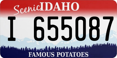 ID license plate I655087