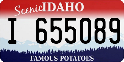 ID license plate I655089