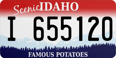 ID license plate I655120