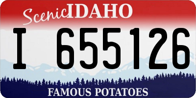 ID license plate I655126
