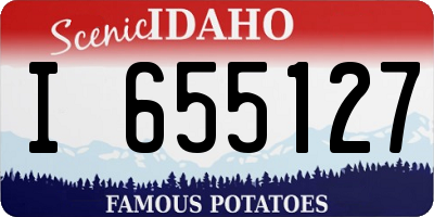 ID license plate I655127
