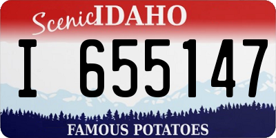 ID license plate I655147