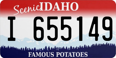 ID license plate I655149
