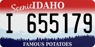ID license plate I655179