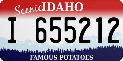 ID license plate I655212