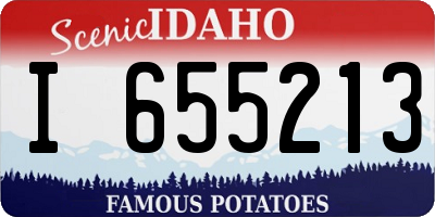 ID license plate I655213