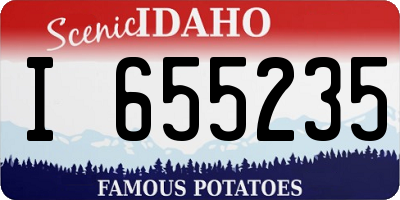 ID license plate I655235