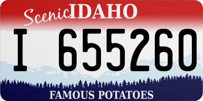 ID license plate I655260
