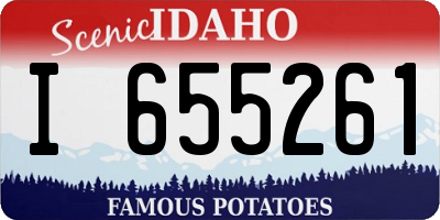 ID license plate I655261