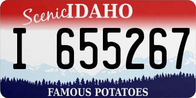 ID license plate I655267