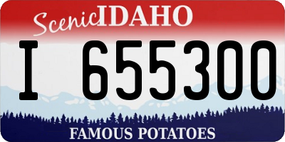 ID license plate I655300