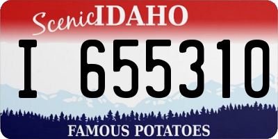 ID license plate I655310