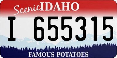 ID license plate I655315