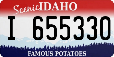ID license plate I655330