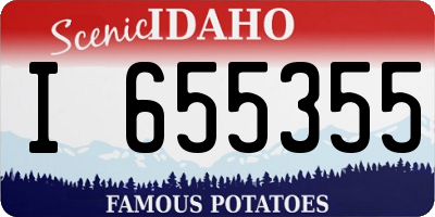 ID license plate I655355