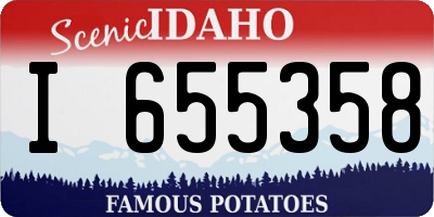 ID license plate I655358