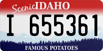 ID license plate I655361