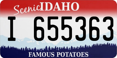 ID license plate I655363
