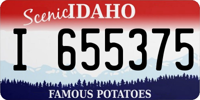 ID license plate I655375
