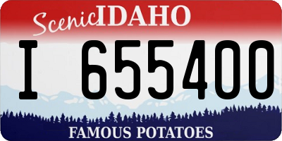 ID license plate I655400