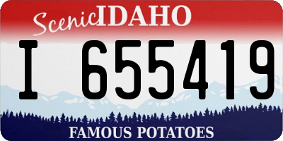 ID license plate I655419