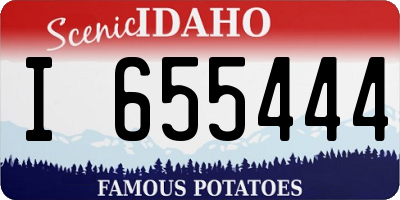 ID license plate I655444