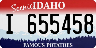ID license plate I655458