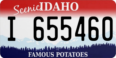 ID license plate I655460