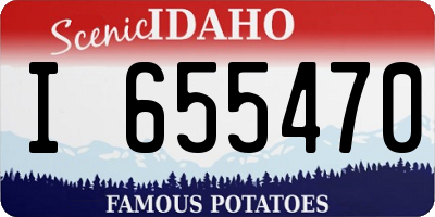 ID license plate I655470