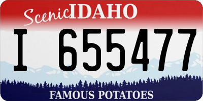 ID license plate I655477