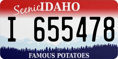 ID license plate I655478
